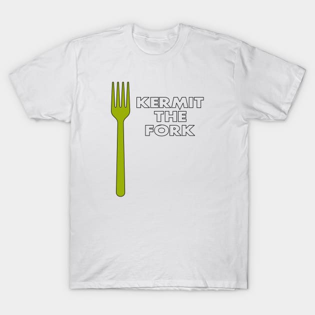 Kermit The Fork T-Shirt by chateauteabag